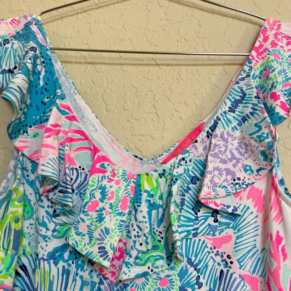 EUC Lilly Pulitzer Alessa Skort Romper - Picture 5 of 7